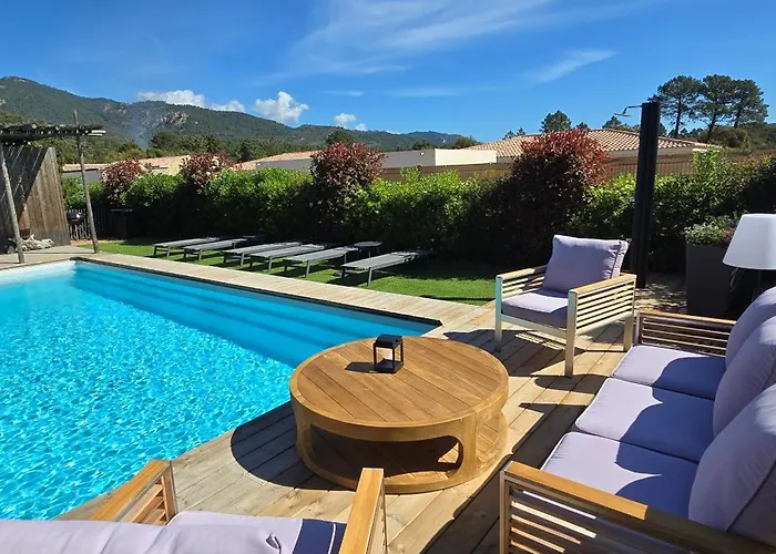 Casa Di Leccia, Superbe A Proximite Immediate Des Plages, Piscine Privee 빌라