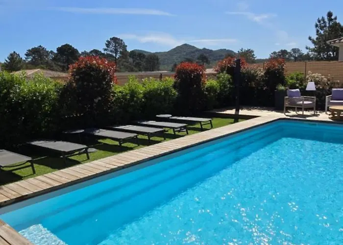 빌라 Casa Di Leccia, Superbe A Proximite Immediate Des Plages, Piscine Privee